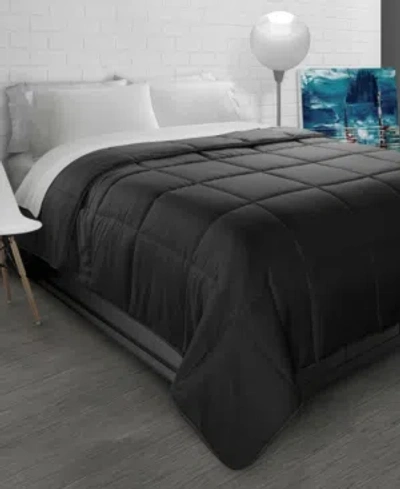 Ella Jayne All-season Soft Brushed Microfiber Down-alternative Comforter - Twin In Black