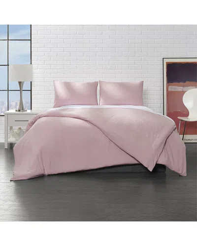 Ella Jayne Cozy Touch Duvet Cover Set In Pink