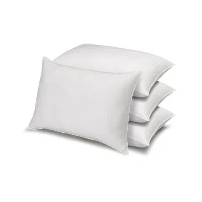 Ella Jayne Home Exquisite Hotel Cotton Windowpane Pillow, Firm Density In White
