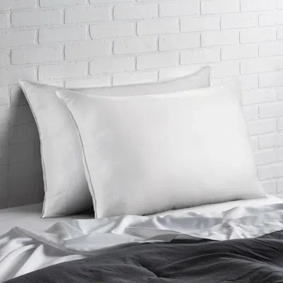 Ella Jayne Home Exquisite Hotel Signature Microfiber Pillow, Firm Density In White