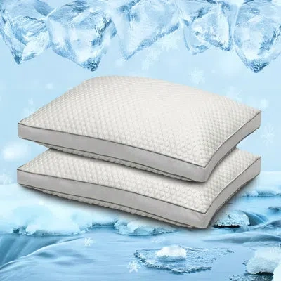 Ella Jayne Home Medium Arctic Chill Super Cooling Gel Fiber Pillow In White