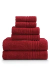 Ella Jayne Home Ella Jayne Face-hand-body 6-piece Towel Set In Red