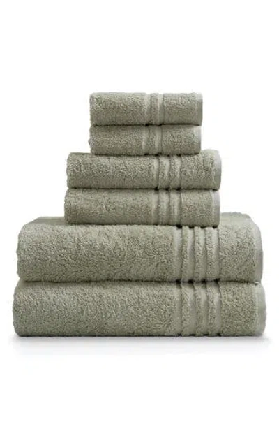 Ella Jayne Home Ella Jayne Face-hand-body 6-piece Towel Set In Sage