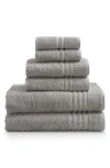 Ella Jayne Home Ella Jayne Face-hand-body 6-piece Towel Set In Silver