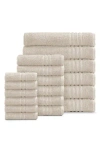 Ella Jayne Home Solid Cotton 18-piece Towel Set In Ivory