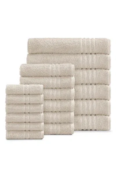 Ella Jayne Home Solid Cotton 18-piece Towel Set In Neutral