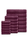 Ella Jayne Home Solid Cotton 18-piece Towel Set In Purple