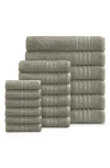 Ella Jayne Home Solid Cotton 18-piece Towel Set In Sage