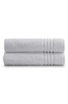 Ella Jayne Home Solid Cotton 2-piece Bath Towel Set In White