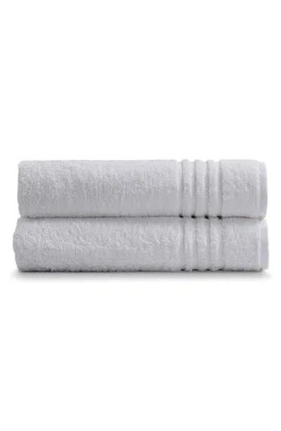 Ella Jayne Home Solid Cotton 2-piece Bath Towel Set In White