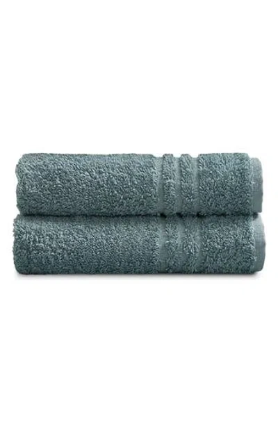 Ella Jayne Home Solid Cotton 4-piece Towel Set In Aqua