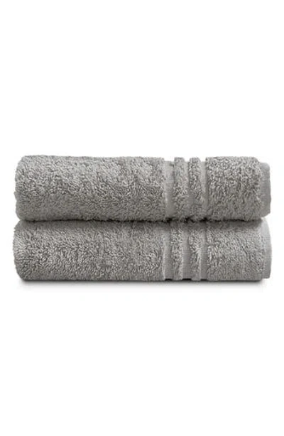 Ella Jayne Home Solid Cotton 4-piece Towel Set In Grey