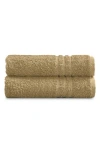 Ella Jayne Home Solid Cotton 4-piece Towel Set In Linen