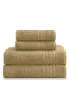 Ella Jayne Home Solid Cotton 4-piece Towel Set In Linen