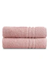 Ella Jayne Home Solid Cotton 4-piece Towel Set In Rose