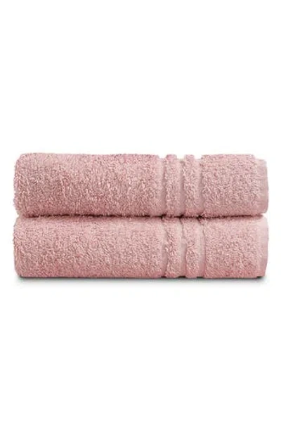 Ella Jayne Home Solid Cotton 4-piece Towel Set In Rose