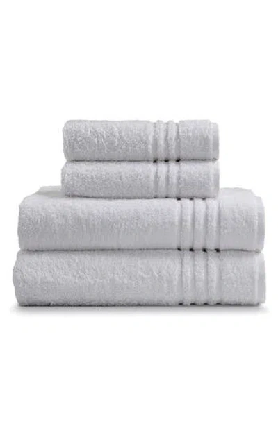 Ella Jayne Home Solid Cotton 4-piece Towel Set In White