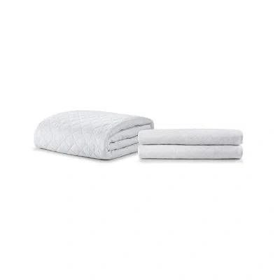 Ella Jayne Home Waterproof Mattress Pads And Pillow Protector Bundle In White
