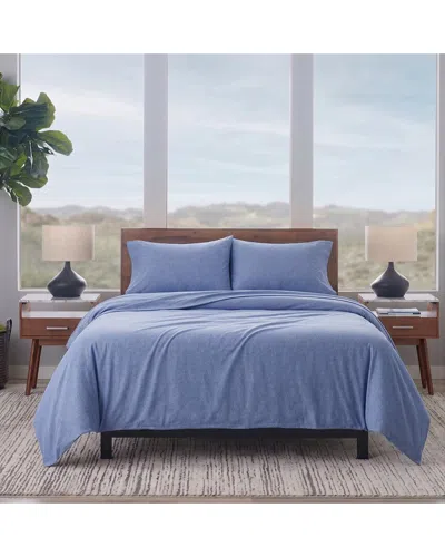Ella Jayne Hotel Comfort Cotton Percale Duvet Cover Set In Blue