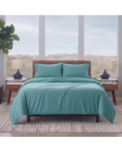 Ella Jayne Hotel Comfort Cotton Percale Duvet Cover Set In Green