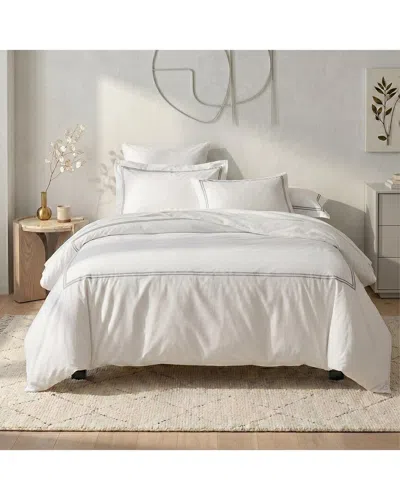 Ella Jayne Hotel Comfort Cotton Percale Duvet Cover Set In White