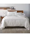 Ella Jayne Luxury Down Comforter & Duvet Cover 4-piece Bundle: White Down Comforter, Satin Stitch Duvet Cover