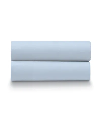 Ella Jayne Percale Cool And Crisp 500 Thread Count 100% Cotton Pillowcase Set, King In Ocean