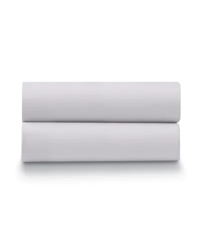 Ella Jayne Percale Cool And Crisp 500 Thread Count 100% Cotton Pillowcase Set, Standard In Lilac
