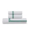 Ella Jayne Percale Satin Stitched 3-pc. Duvet Cover Set, Twin/twin Xl In Dark Green