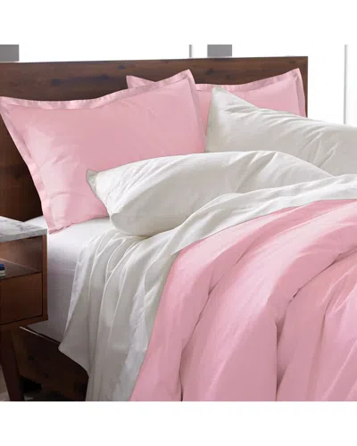Ella Jayne Premium 300 Thread Count Cotton Duvet Cover Set In Pink