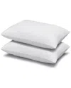 Ella Jayne Set Of 2 Simple Comfort Down Alternative Pillows, Medium Density,  Standard Size In White