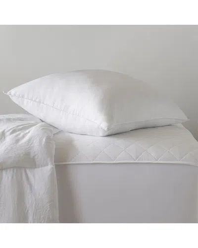 Ella Jayne Soft Plush Gel Fiber Filled Allergy Resistant Stomach Sleeper Pillow In White