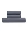 Ella Jayne 3 Piece Twin Long Duvet Set Bedding In Charcoal