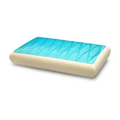 Ella Jayne Super Cooling Gel Top Memory Foam Pillow In White