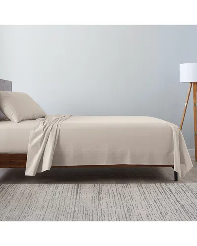 Ella Jayne Microfiber Peachy Soft 3pc Sheet Set In Beige