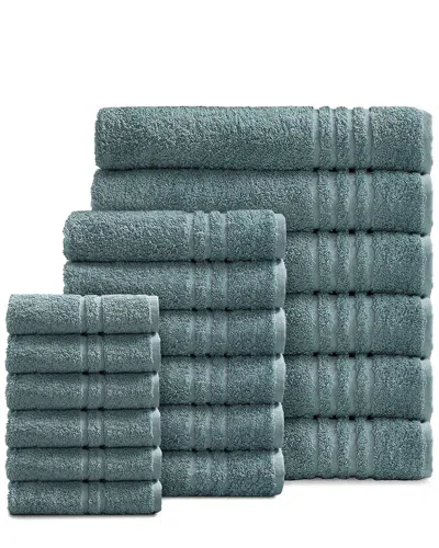 Ella Jayne Tf Dnu  18pc Towel Set In Green
