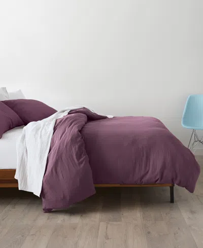 Ella Jayne Triple Brushed Microfiber 6-piece Duvet Bundle, Twin In Eggplant