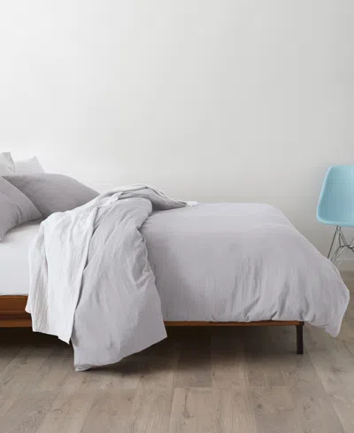Ella Jayne Triple Brushed Microfiber 6-piece Duvet Bundle, Twin In Silver