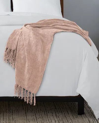 Ella Jayne Chenille Throw Blanket In Pink