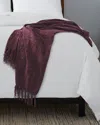 Ella Jayne Chenille Throw Blanket In Purple