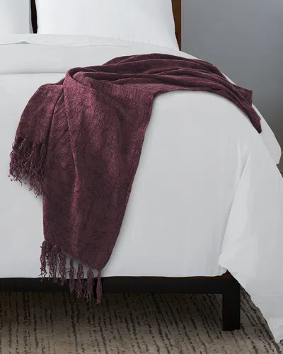 Ella Jayne Chenille Throw Blanket In Purple