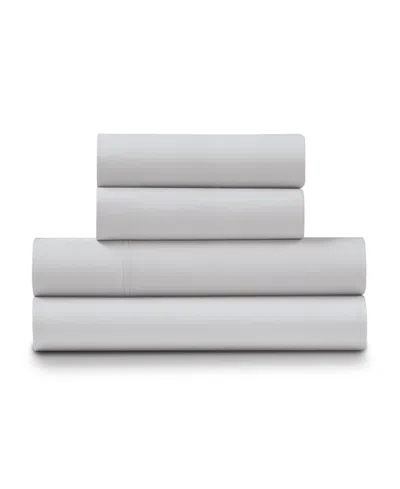 Ella Jayne Viscose From Bamboo 4 Piece Sheet Set, California King In Silver