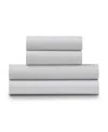Ella Jayne Viscose From Bamboo 4 Piece Sheet Set, Full In Silver