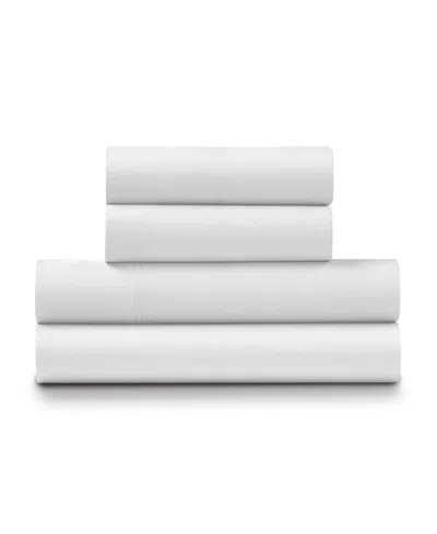 Ella Jayne Viscose From Bamboo 4 Piece Sheet Set, Queen In White