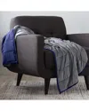 Ella Jayne Reversible Anti-anxiety 20lb Weighted Blanket In Grey