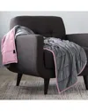 Ella Jayne Reversible Weighted Anti-anxiety Blanket In Grey
