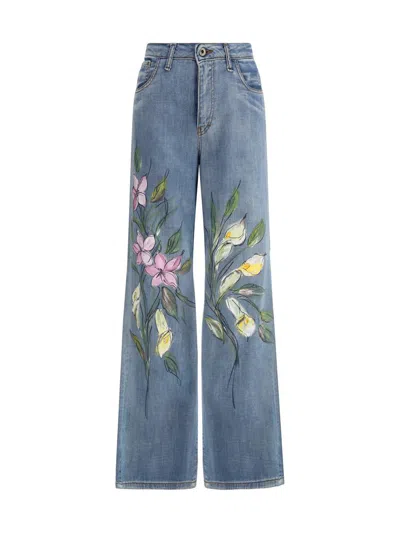 Ella Floral Print Jeans