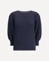 Ella Merino Wool Sweater In Blue