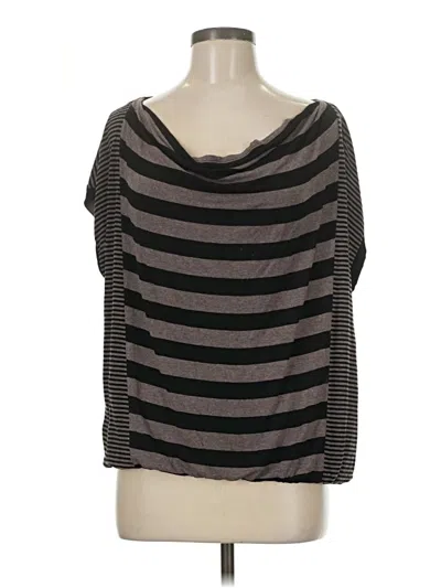 Pre-owned Ella Moss 3/4 Sleeve Top Gray Cowl Neck Tops