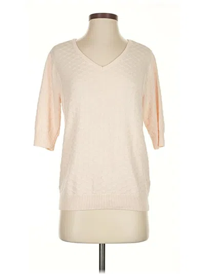 Pre-owned Ella Moss 3/4 Sleeve Top Pink V Neck Tops